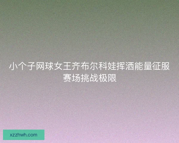 小个子网球女王齐布尔科娃挥洒能量征服赛场挑战极限